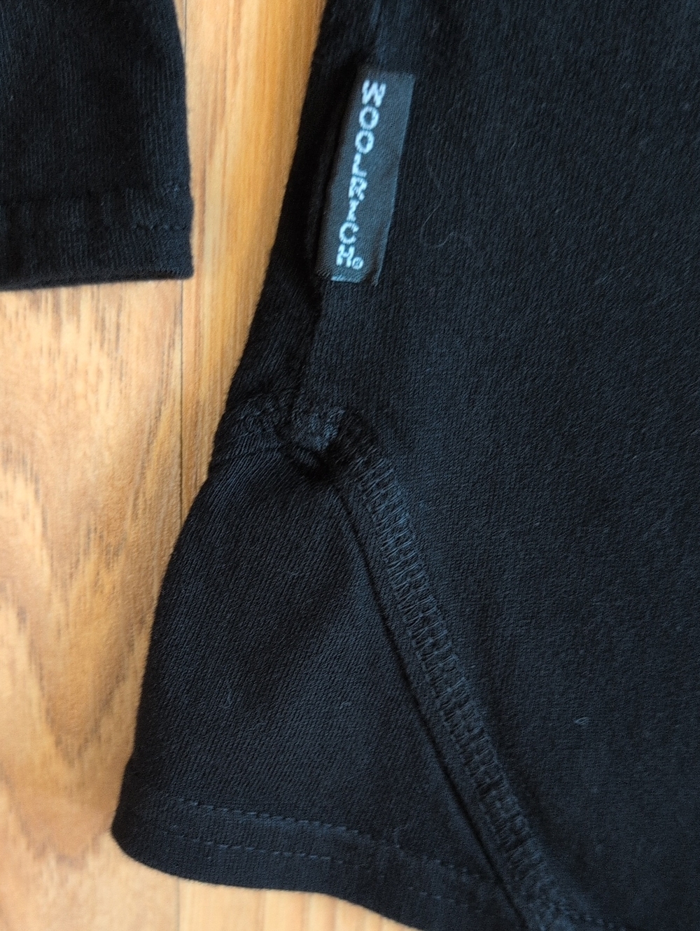 Woolrich Black Long-Sleeve Henley - Medium - Picture 4 of 6